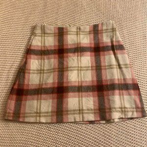 aritzia wilfred pink renee mini skirt